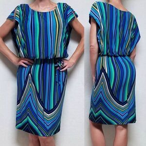 𝅺VINTAGE 90s Olivia Matthews Psychedelic Dress